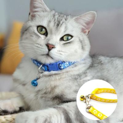 Dog Paw Print Pet Traction Rope Adjustable with Collar Cat Traction Rope Pet Walking Lead Rope Breathable Puppy Collar Set Pet