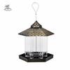 Tower Shape Hanging Bird Feeder Large Capacity Waterproof Food Container Plastic Transparent Bird Feeding Station