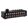 Stereo Sound Selector Sound Switcher Speaker Switching Sound Switching Box Switcher Selector for Stereo Speaker 6 In 4 Out
