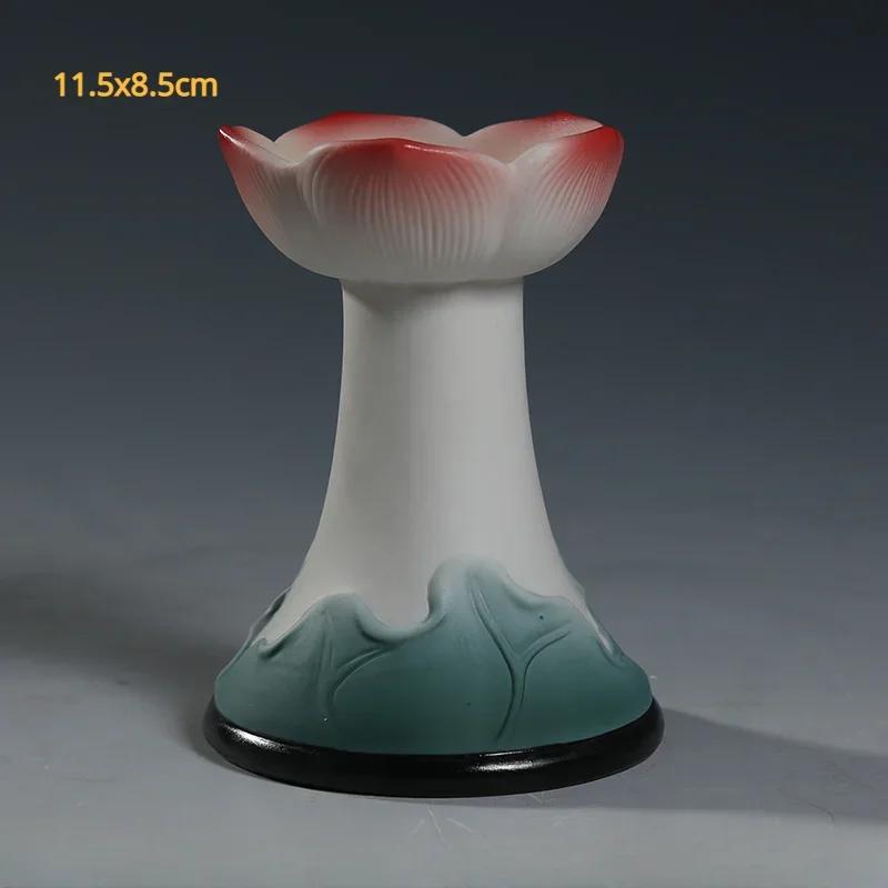 1pc Ceramic Household Buddhist Tools Set for Worshipping Buddha Statues, Guanyin Statues, Household Items Fruit Tray, Holy Water