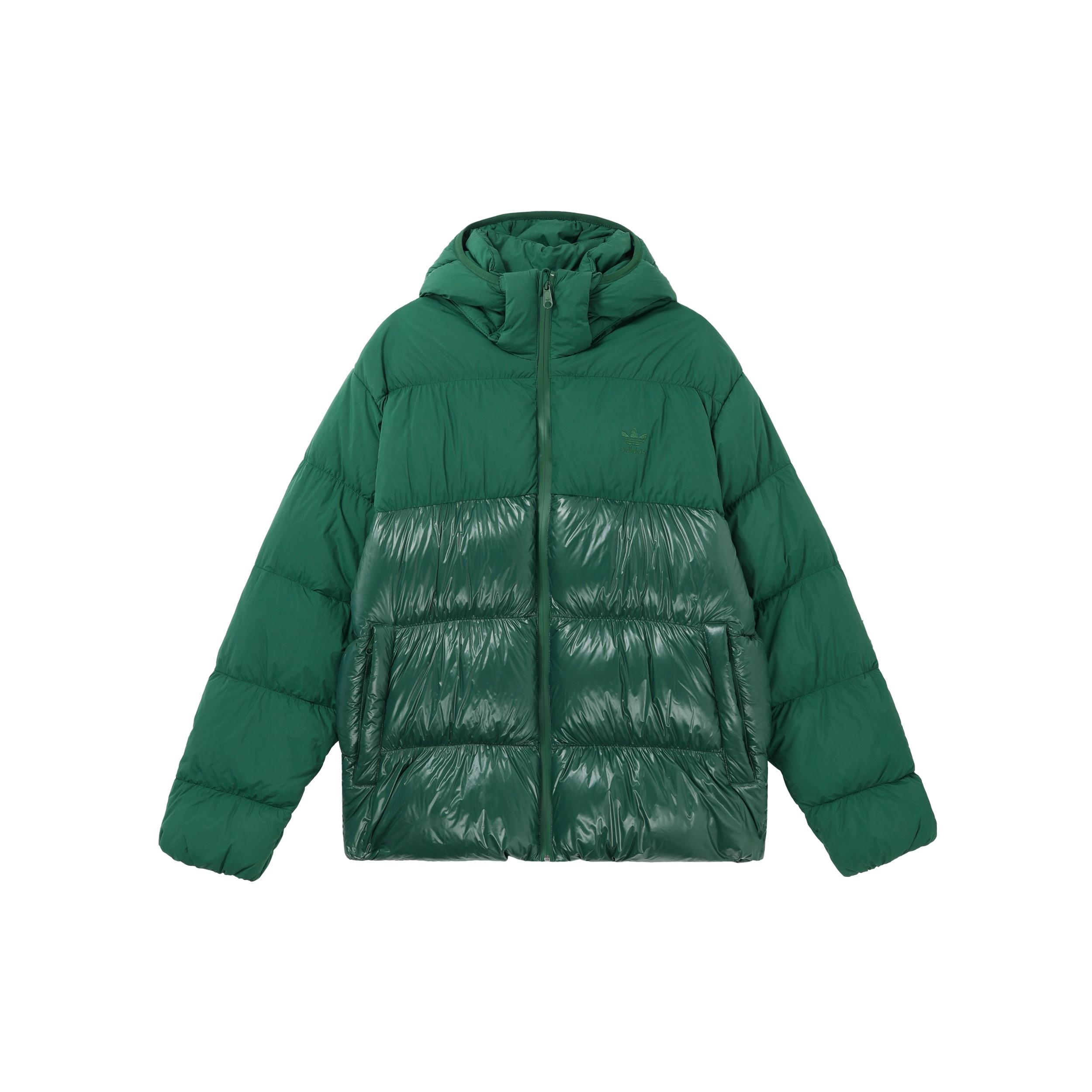 adidas originals Adicolor Down Regen Hooded Puffer Jacket Green Men s IL2566 M