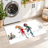 Flannel Kitchen Mat Gaston Lagaffe Soft Area Rug Non Slip Floor Carpet Home Decoration