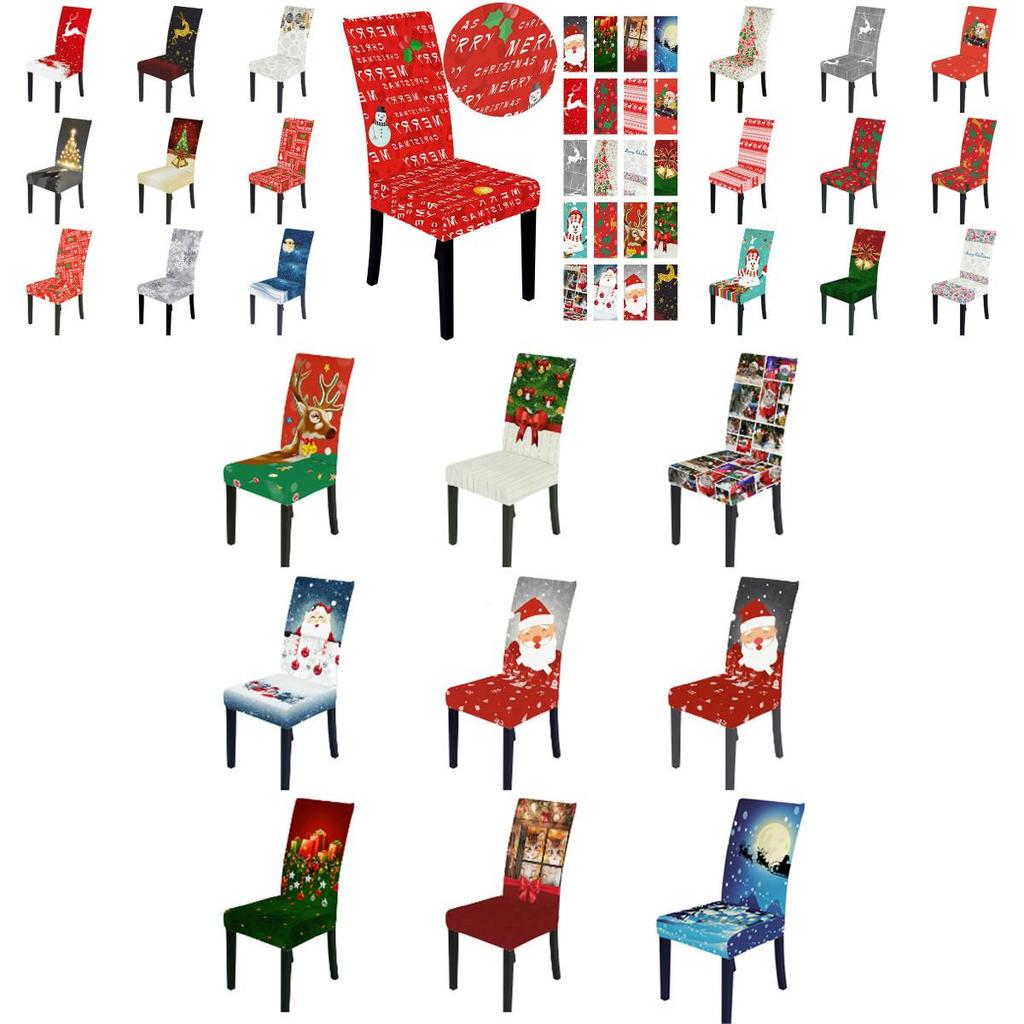 Festive Christmas Chair Cover With Great Elasticity Perfect For Any Furniture