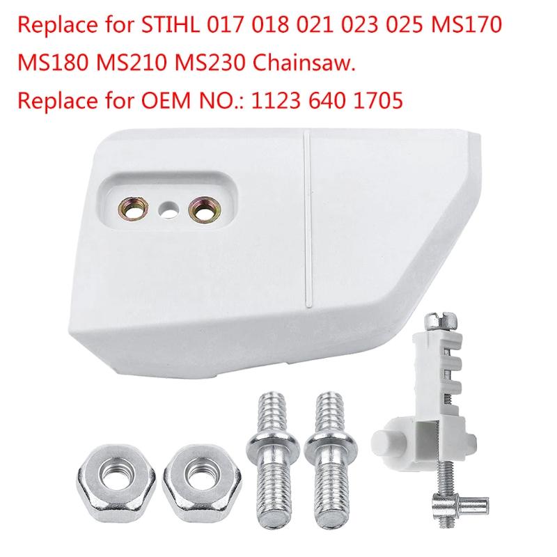 Practical Chain Sprocket Cover with Adjuster Tensioner Stud Nut Chainsaw Replacement Kit for 017 018 MS170 MS180 MS210