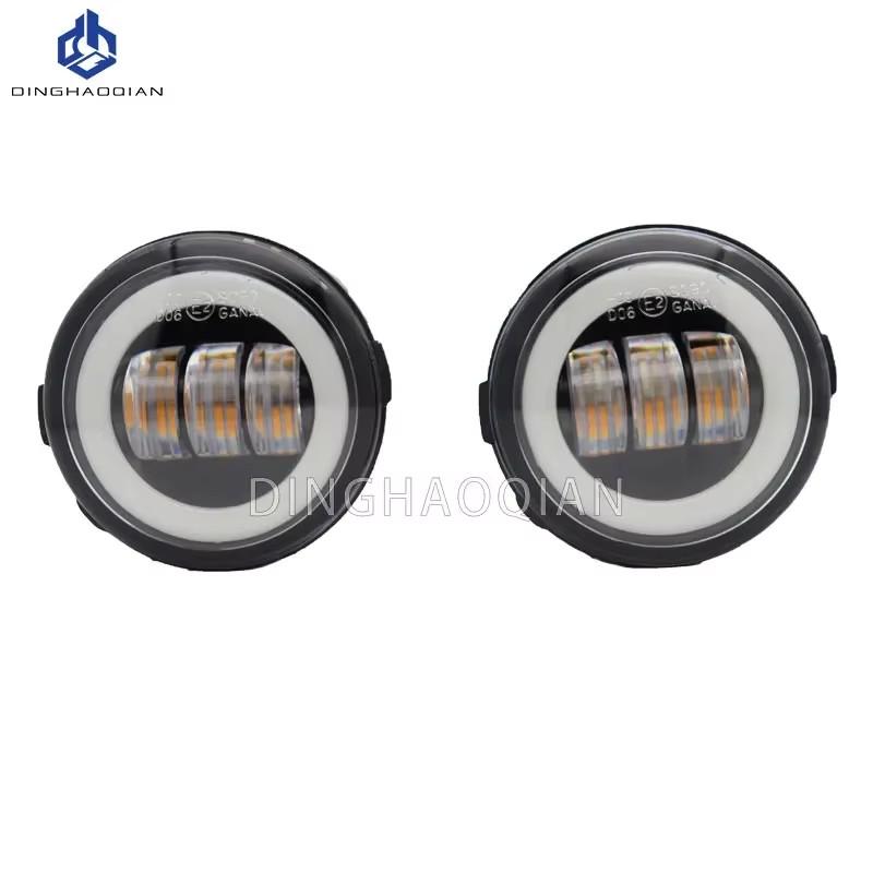 Car Fog light Angel Eye DRL 12V For Nissan Lafesta Quest Versa Rogue Cube Juke NV200 Qashqai Tiida X-Trail Note Murano Patrol