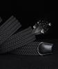 Trendy Youth Elastic Woven Canvas Belt with Pin Buckle for Golf & Military Training