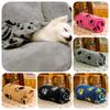 Soft Warm Reversible Pet Blanket Cozy Double-sided Fleece For Dogs And Cats