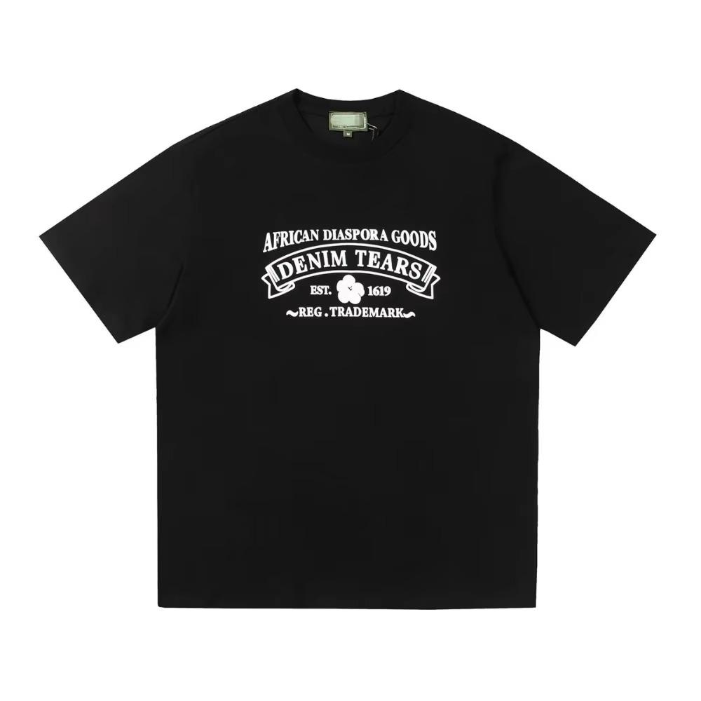 2024 Summer Trend Cotton T-shirt Men Women Brand Short Sleeve Tshirt Clothes Luxury Designer Tee Hip Hop Tops T Shirt Streetwear