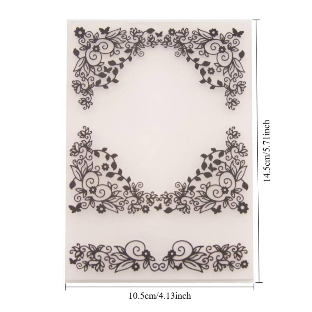 DIY Embossing Template Plates - Plastic Texture Stamps for Paper Craft, Leather & Clay DIY Scrapbooking Craft