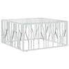 VidaXL Coffee Table 100x100x50 Cm Stainless Steel and Glass 350065