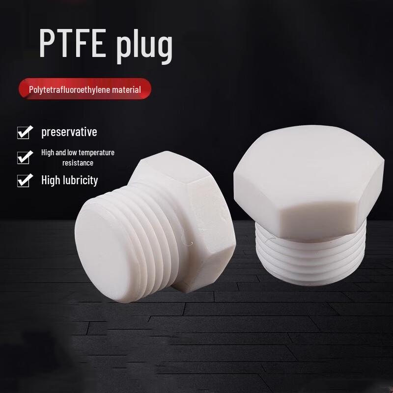 PTFE Hexagonal Threaded Pipe Plug