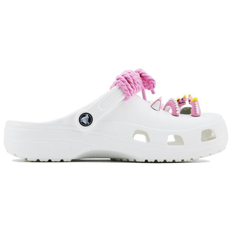 Crocs Classic clog Joylong SDS Cute Cartoon Casual Beach Hole Shoes Unisex White