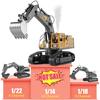 Lading Fjernstyrt Bil Anleggsbil Gravemaskin Fjernkontroll Legering Spray Gravemaskin Leker for Barn