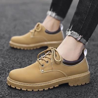 Herren Lederschuhe Retro Dicke Sohle Neu In Plateau 2024 Männlicher Freizeitschuh Rindsleder Kostenlose Lieferung Versand Allgemeiner Trend