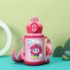 500ml Children Thermal Cup Pop-up Lid Large Capacity Insulated Cup Stainless Steel Cute Cartoon Travel Insulated Bottles