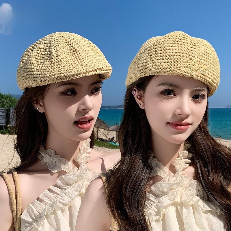 Classic Womens Beret Hat With Sun Protection For Spring Summer Casual Fashion