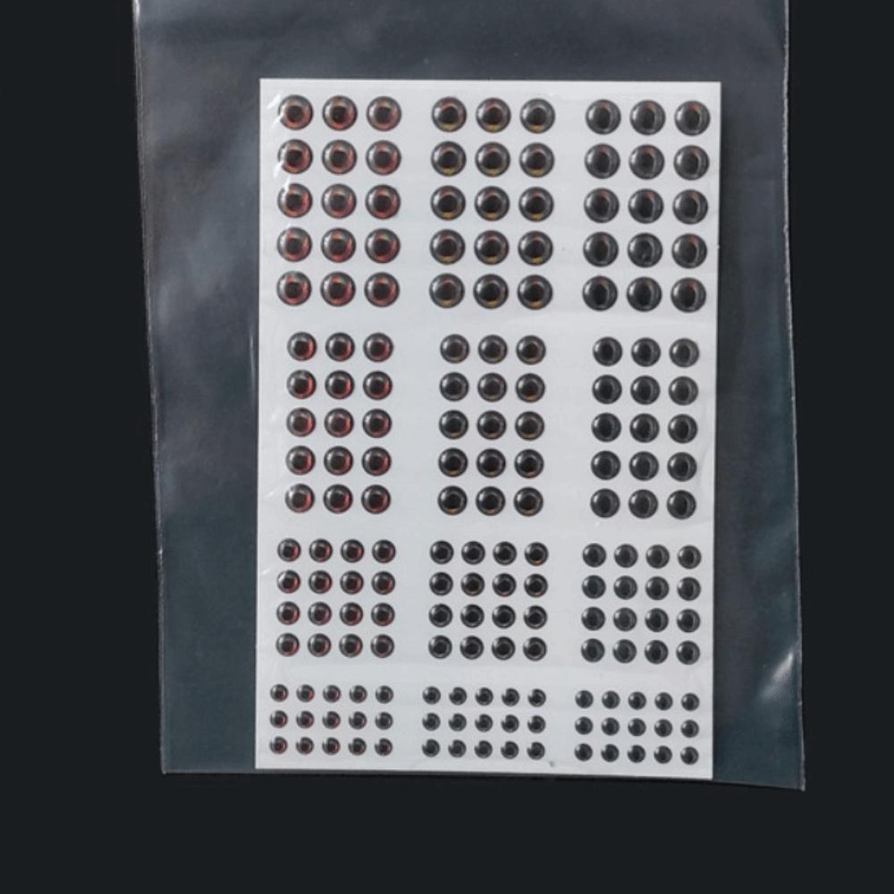 1 Sheets Mixed Color 3D Holographic Fish Eyes 3D Holographic Fly Tying Materials Tackle Repair