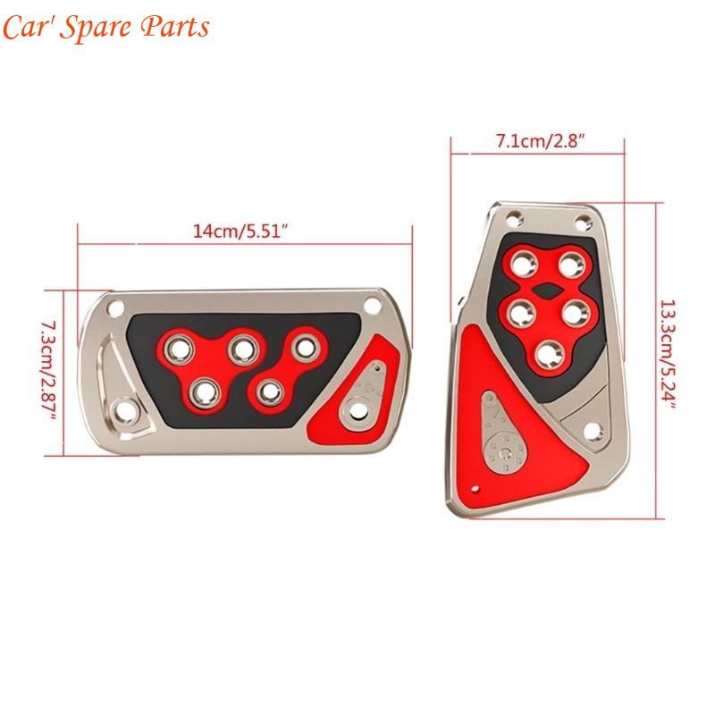 Y4UA Non-slip Car Foot Treadle Footrest Pedal Cover Automatic Gear Brake Rest Pedal