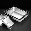 Food Grade Stainless Steel Rectangular Tray for Tiramisu or Cooked Foods