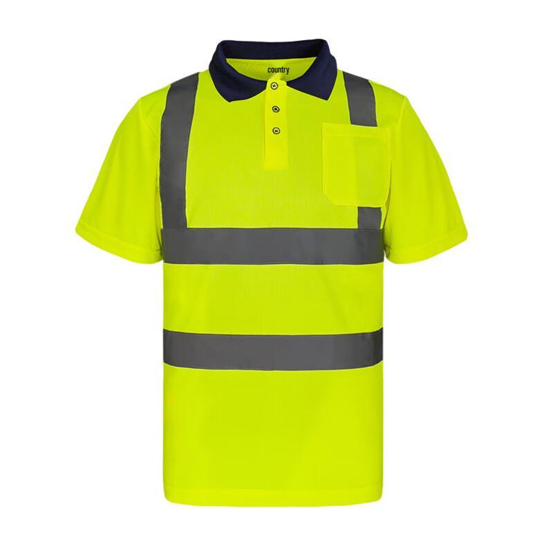 HKY Men s Reflective Safety Polo Shirt S-2XL