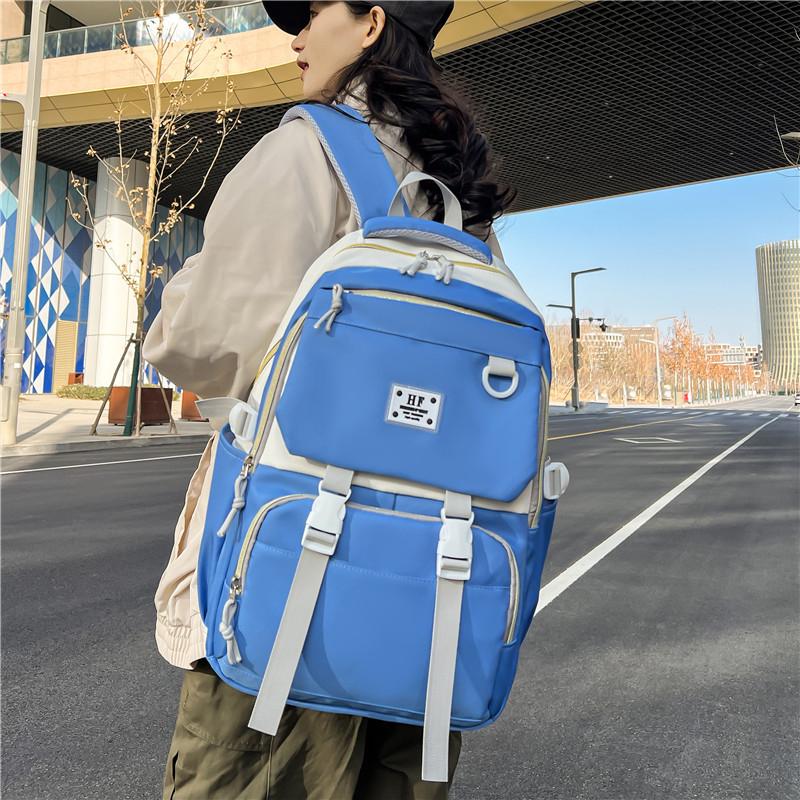 Backpack Large Capacity Campus Waterproof Backpack Outdoor Student Schoolbag