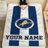 1 Stück Personalisierte Decke mit Millwall FC Muster aus Flanell, geeignet für alle Jahreszeiten, für Heimdekoration, Wärme und Komfort, Geschenke, Weihnachtsgeschenk_lx