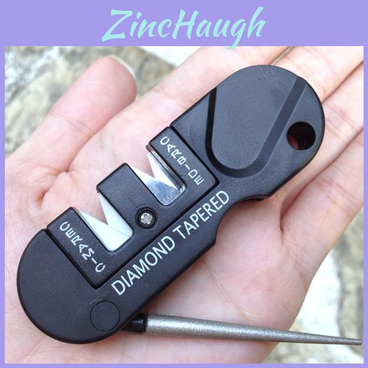 Multi Tool Knife Sharpener With Tungsten Steel Rod For Outdoor Camping And Hiking
