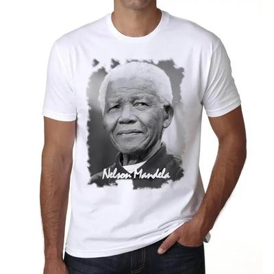 Nelson Mandela EcoFriendly Summer Mens Graphic TShirt Outdoors Breathable Short Sleeve Vintage Streetwear Oneck Clothes
