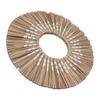 Seagrass Wall Mirror Hand Woven Decorative Round Seagrass Hanging Mirror for Entryway Bedroom Bathroom Original Color