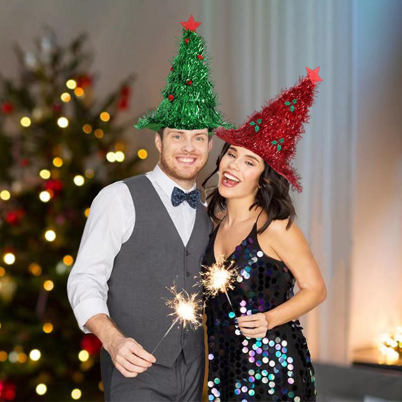 Christmas Hat Woolen Decoration, Holiday Headwear Party Outfit, Instagram Style Photo Props Essential For Christmas Atmosphere
