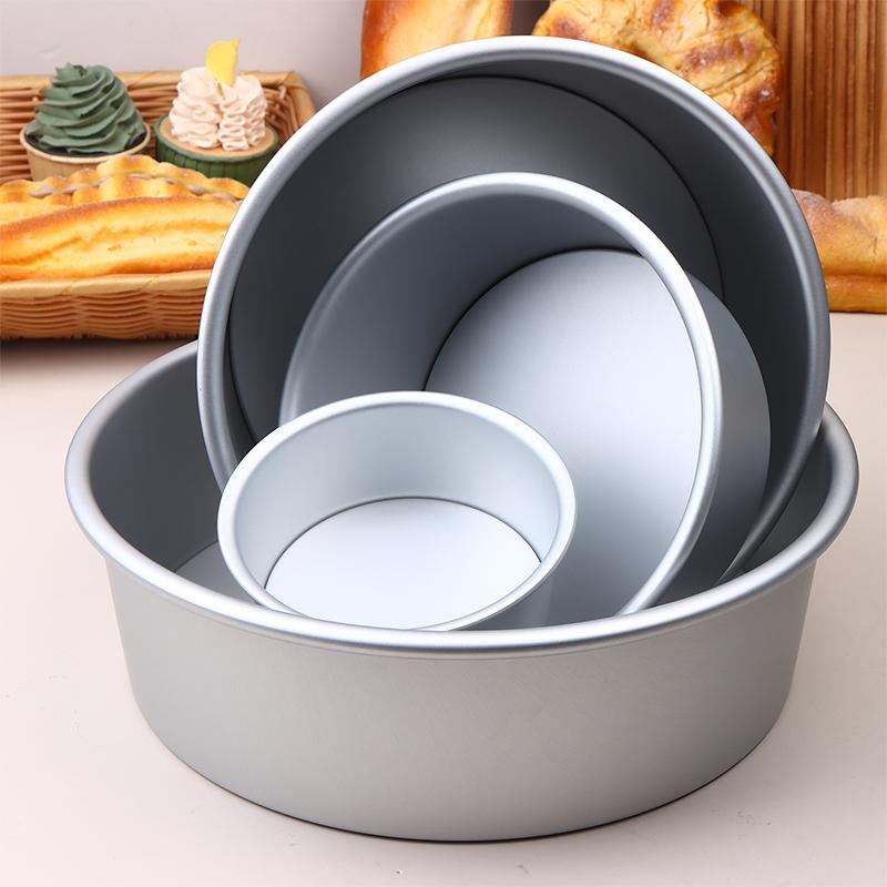 4/6/8/10Inch Removable Base Round Cake Pan Aluminum Diy Cakes Pastry Mould Cheesecake Cake Nonstick Tin Kitchen Tools