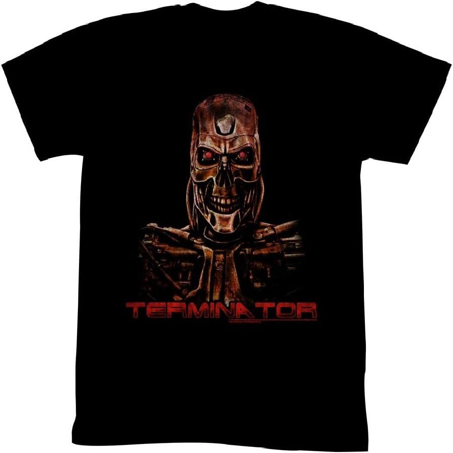 American Classics Terminator 1980's SciFi Action Movie Burnt Cyborg Adult T-Shirt