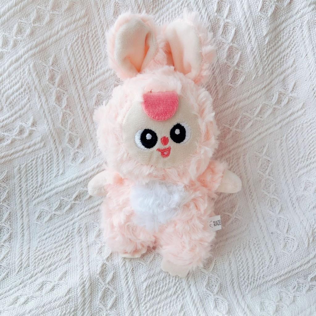 Standing Baby Three Plush Toy Keychain With Pp Cotton Filling For Girls And Teens