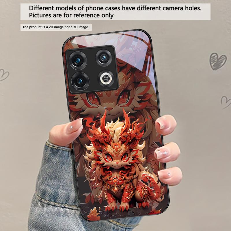 

Kirin with flowing hair For OnePlus Ace 2 3 2V 5 Pro Nord CE 2T 2 3 Lite N20 N30 6 7T 8 8T 9 10 Pro 11R 12R 13R Glass Phone Case OnePlus Ace 5