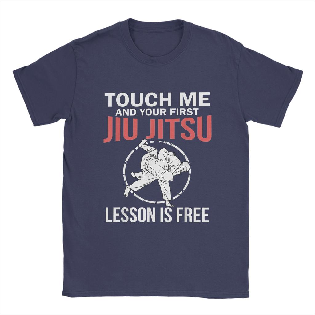 Jew Jitsu Jewish Meme TShirt Summer Touch Me Brazilian Jujitsu Fashion TShirts Men Cotton ONeck Top Tees