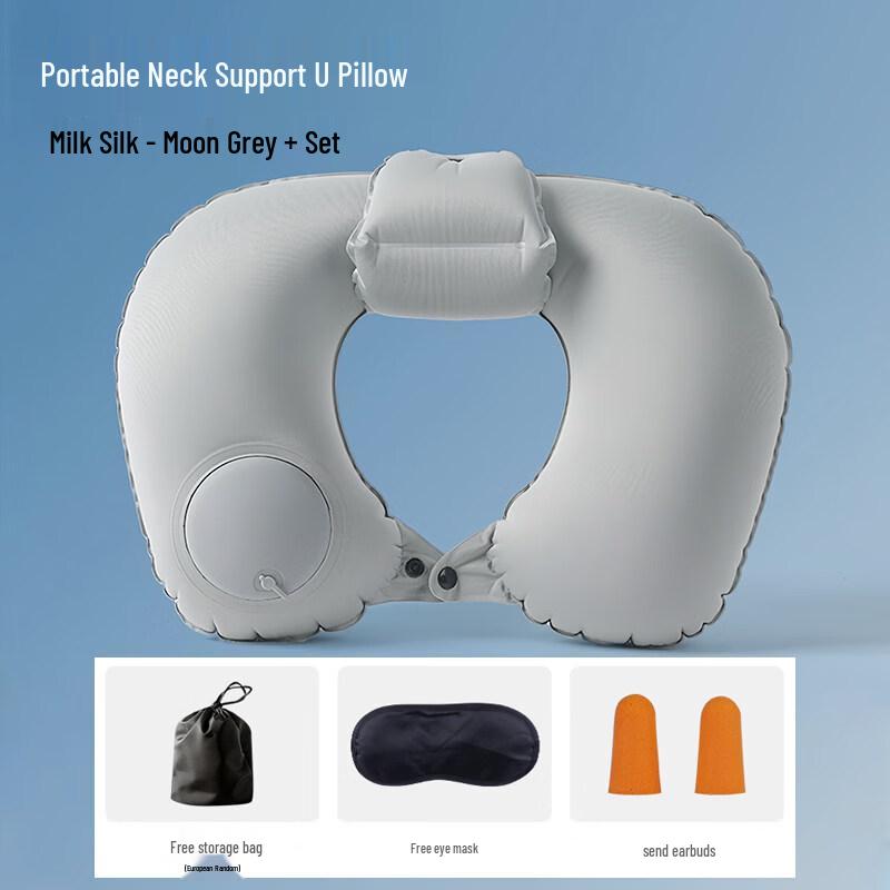 KASHICONG Press Inflatable U-Shaped Neck Pillow