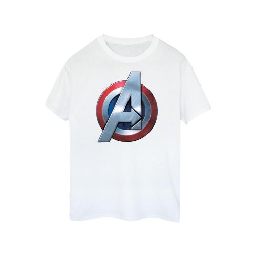 Avengers Womens/Ladies 3D Logo Fitted T-Shirt