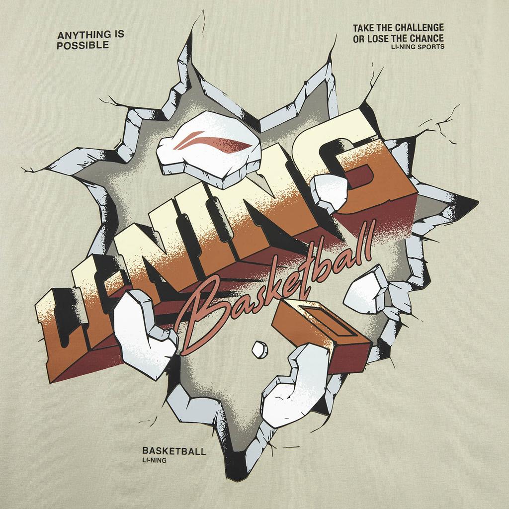 Li-Ning Quick-Drying Cool Antibacterial Round Neck Casual T-Shirt Unisex Tops ATSW301-5