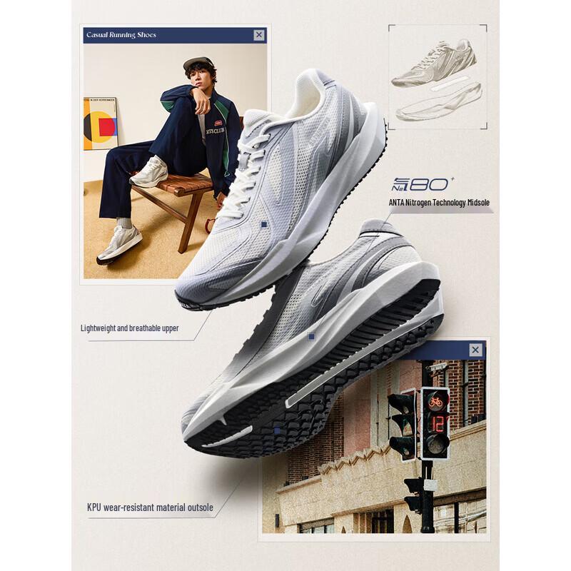 ANTA S CITY Men s Casual Slip-On Sneakers US 6.5