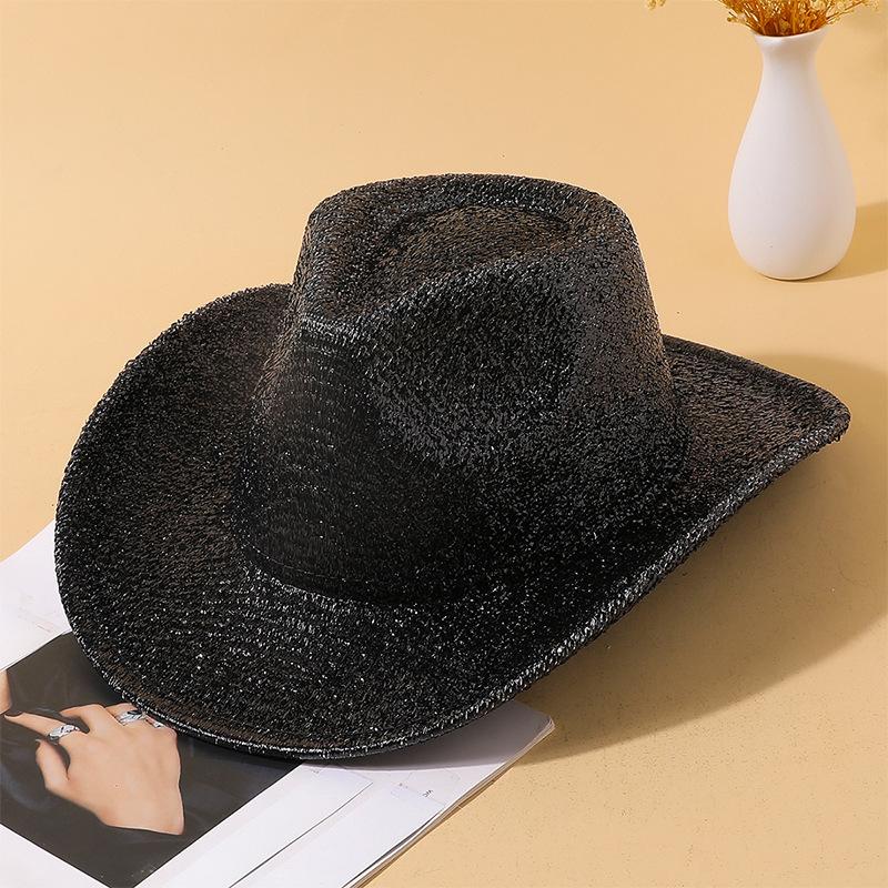 New Versatile Trend Top Hat Women's Sequins Decorative Jazz Hat Temperament Fashion Top Hat