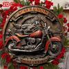Motorcycle Metal Tin Sign 2D Wall Art Rustic Decor Bathroom Kitchen Living Room