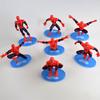 7Pcs/Set Super Heroes Spiderman Dolls Action Figure Statue Table Cake Decor