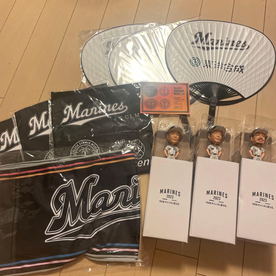 

[USED] Chiba Lotte Marines Legend Bobblehead Towel - Admission Bonus