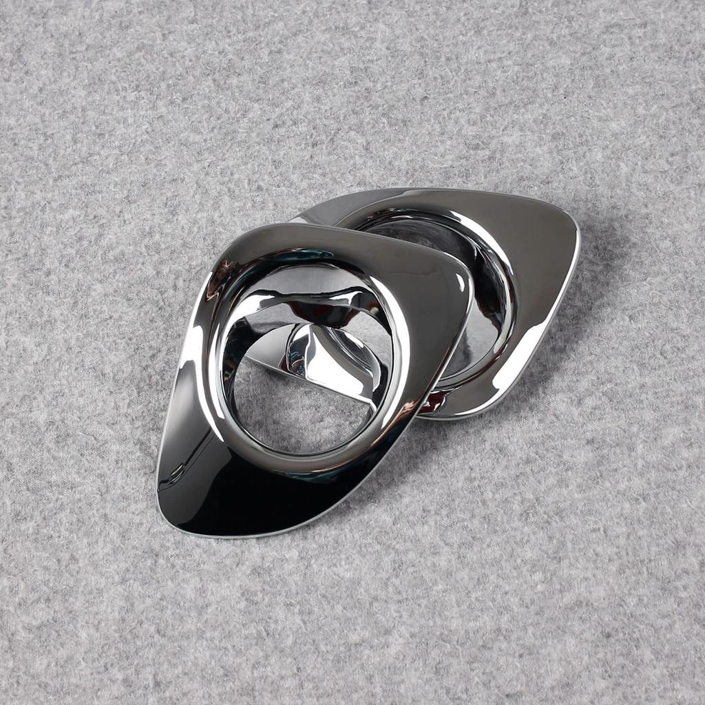 RUIQ Toyota Corolla Cross Exclusive Exterior Chrome Plated Front Fog Lamp Garnish Bezel Cover Exclusively Designed for Toyota Corolla Cross
