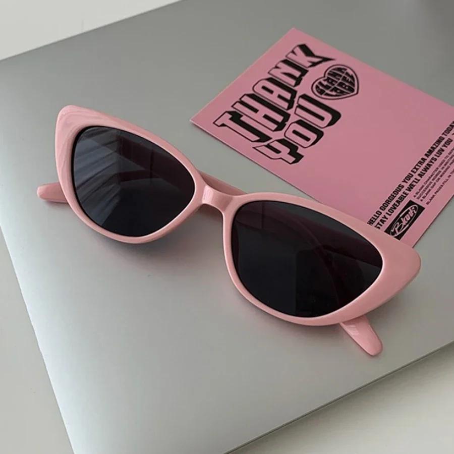 New Pink Women Cat Eye Sunglasses Luxury Brand Design Uv400 Retro Premium Sun Glasses Men Sun Protection Fashion Eyewear