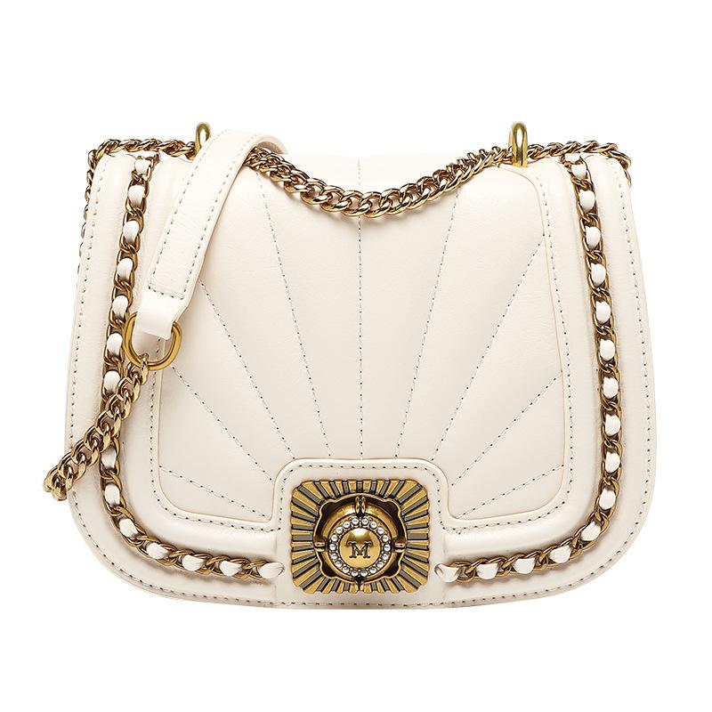 Nische Design Damentasche 2023 Sommer neue Mode Leder Raute Kette kleine Tasche Tasche vielseitige Cross-Body-Satteltasche