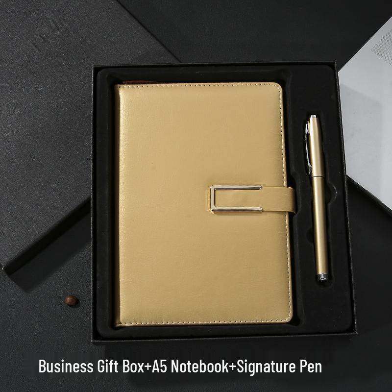 A5 Custom Notebook & Diary Gift Set with Logo Printing and Engraving