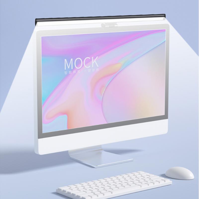 

USB светодиодная лампа для экрана, 3-ступенчатая регулируемая лампа для монитора с защитой глаз и защитой от синего света, для изогнутого ПК, ноутбука, настольная лампа для общежития 11-15W&3000k-6000k&black