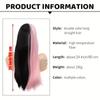 Synthetic Hair Long Straight Dual Color Role-playing Headpiece Wig Used To Decorate Halloween, Thanksgiving, Christmas