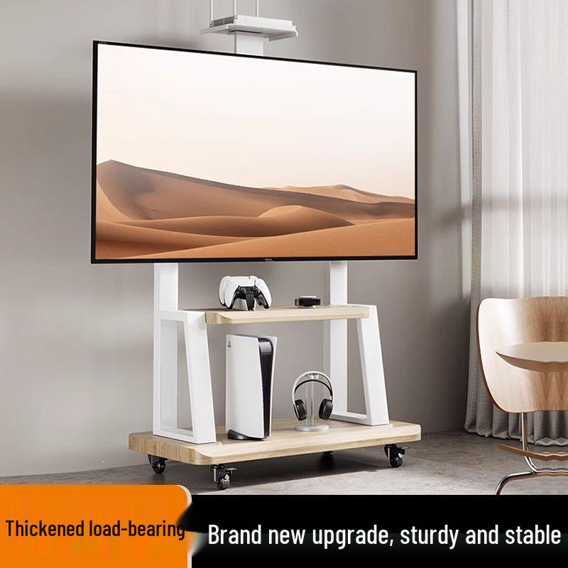 Floor-Standing TV Stand with Wheels for 55-120 Inch Screens